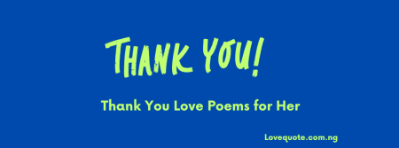 Thank You Love Poems for Her