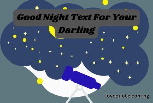 Good Night Text For Your Darling