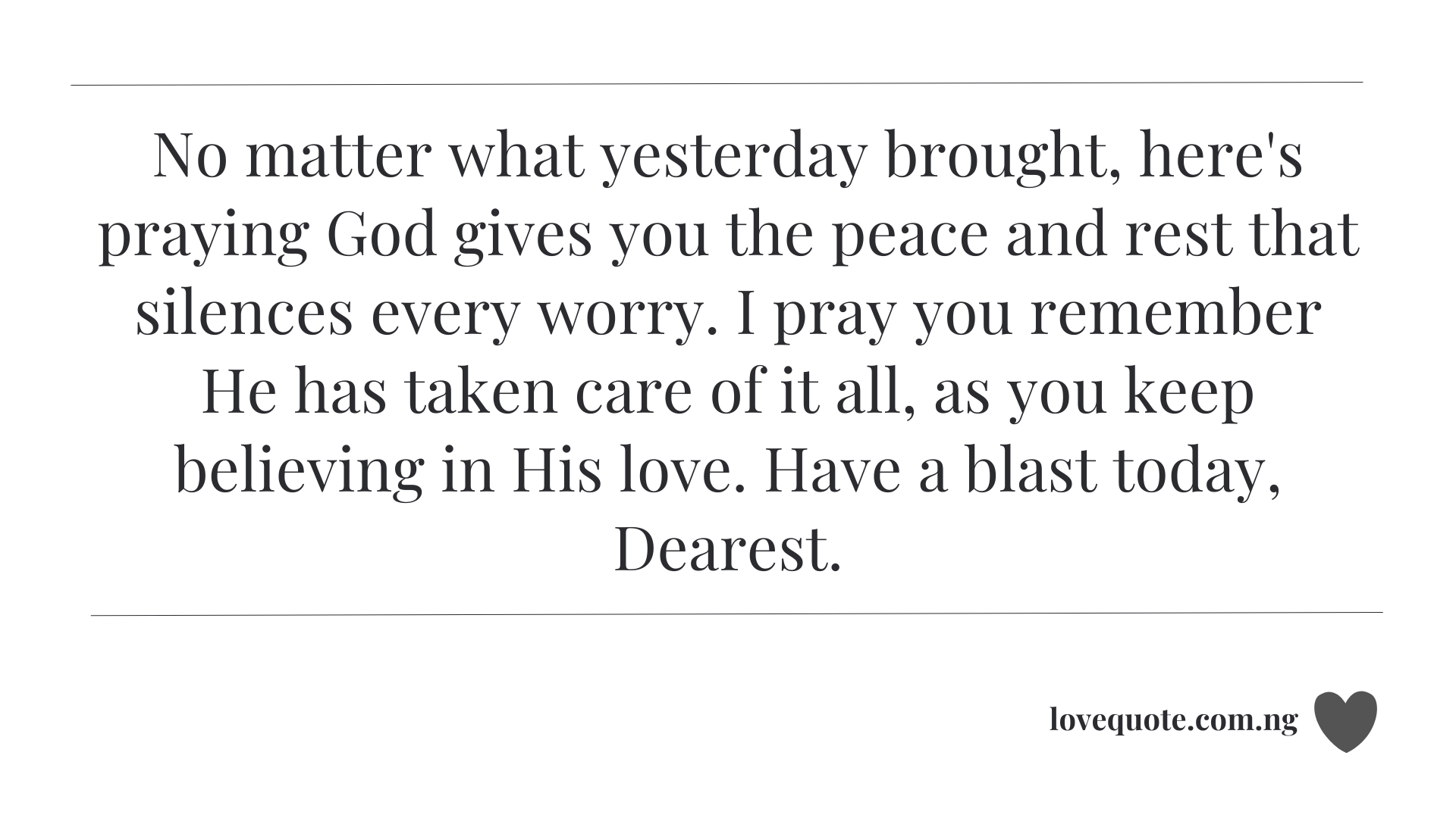 Good Morning Prayers for My Him